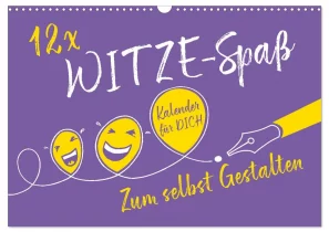 12 x Witzespass - Bastelkalender ROTH-Design
