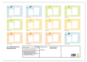 12 x Pflanzenkunde Bastelkalender ROTH-Design
