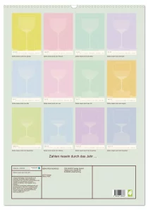 Zahlen rieseln durch das Jahr - Bastelkalender - ROTH-Design