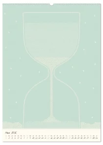 Zahlen rieseln durch das Jahr - Bastelkalender - ROTH-Design