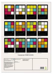 Fotokalender Farbflächen ROTH-Design Geschenkideen