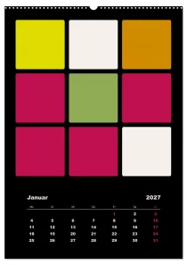 Fotokalender Farbflächen ROTH-Design Geschenkideen