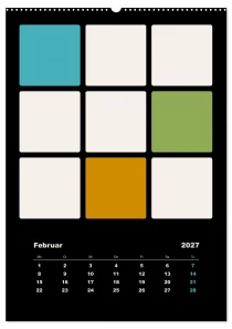 Fotokalender Farbflächen ROTH-Design Geschenkideen