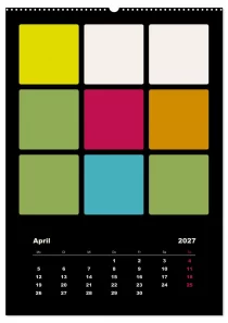 Fotokalender Farbflächen ROTH-Design Geschenkideen