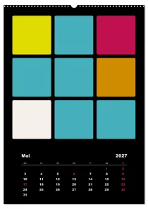 Fotokalender Farbflächen ROTH-Design Geschenkideen