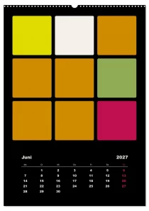 Fotokalender Farbflächen ROTH-Design Geschenkideen