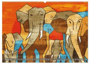 Elefanten-Träume Kalender DIN A5/A4/A3/A2